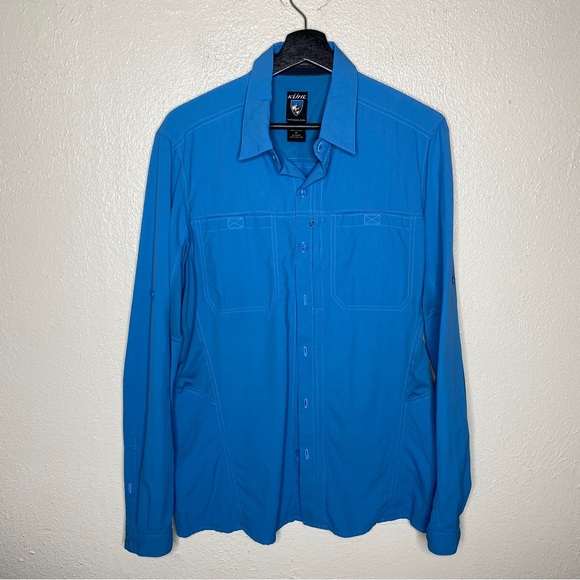 Kuhl Shirts Kuhl Button Down Shirt Long Sleeve Nylon Vented Mesh